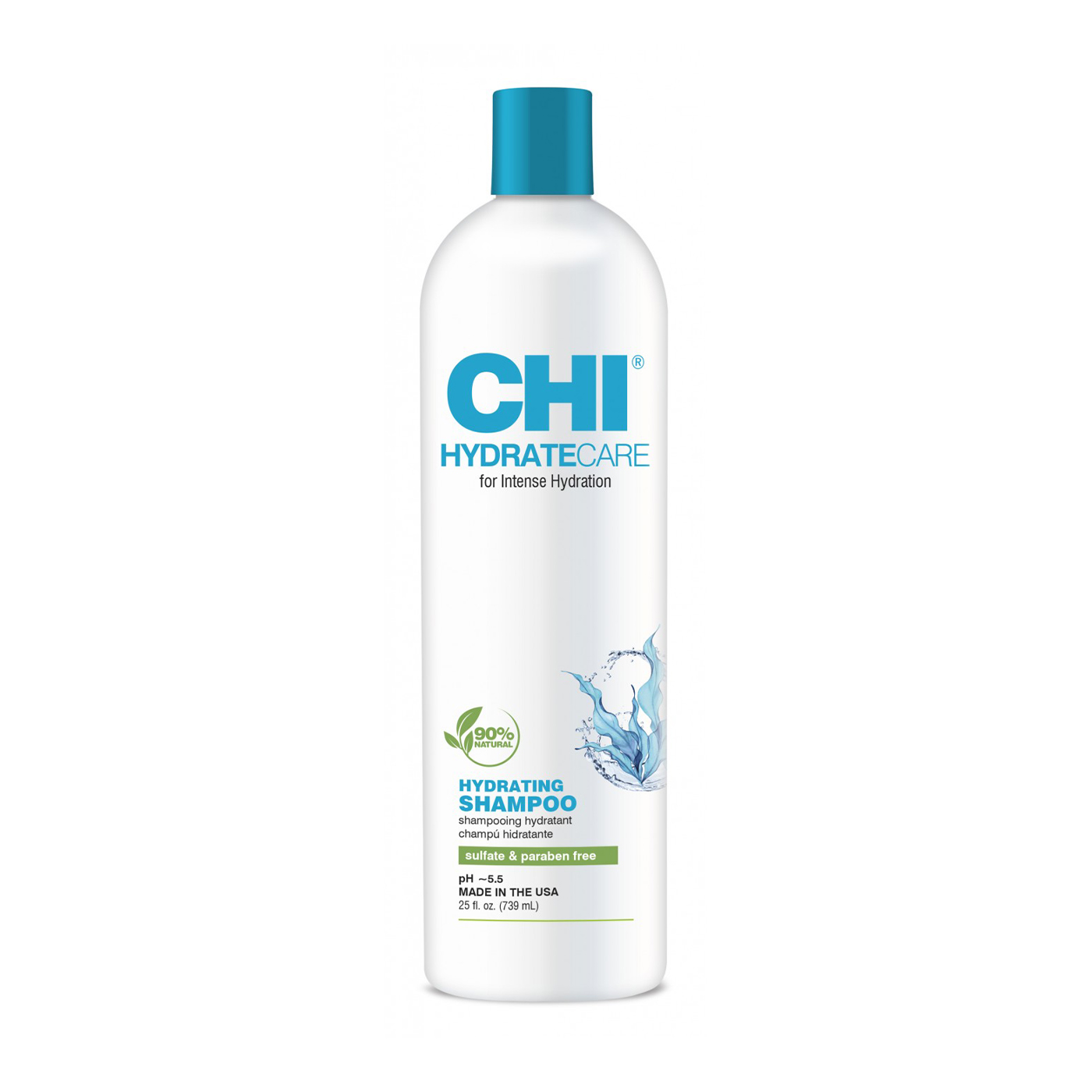 Безсульфатний зволожувальний шампунь для волосся CHI Hydratecare Hydrating Shampoo, 739 мл