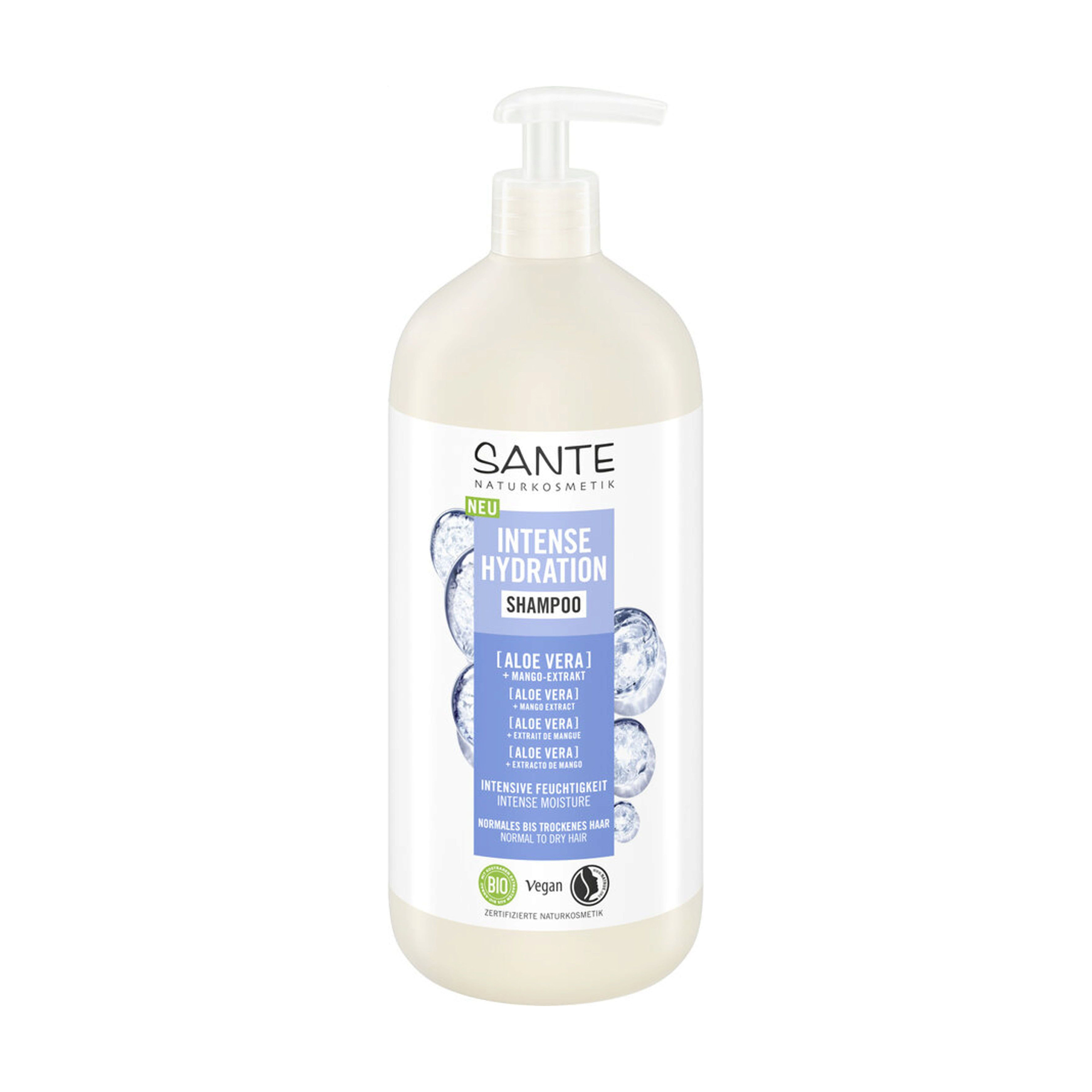 Зволожувальний шампунь для волосся Sante Intense Hydration Shampoo з алое та екстрактом манго, 950 мл